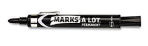 MARKS-ALOT LG BULLET BLACK PERM (12/BX) (EA) - Office Supplies